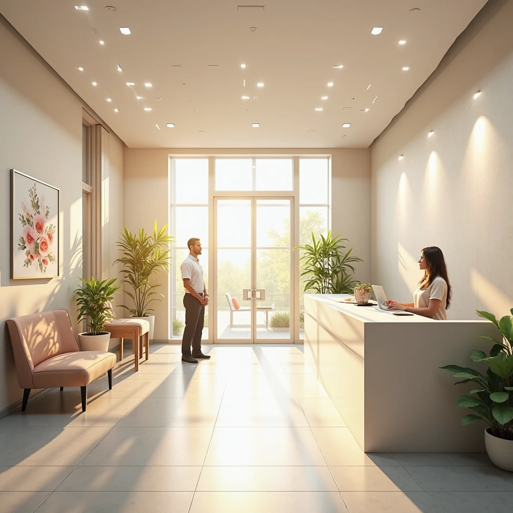 Recepción de la clínica